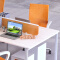 办公桌组合员工桌职员屏风桌卡座现代简约工作位钢架电脑桌二人位含椅子