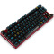达尔优（dareu）87键机械合金版游戏背光机械键盘 黑红色 红轴 绝地求生吃鸡利器