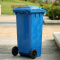 120升环卫垃圾桶 大号塑料垃圾桶带轮  小区垃圾桶果皮箱室外户外垃圾桶 蓝色