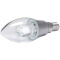 佛山照明（FSL）LED灯泡水晶灯节能灯泡小口尖泡E14暖白光3000K 3W 明珠银色