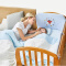 gb好孩子婴儿床 实木环保水性漆多功能幼儿童床 可拼接大床三挡调节游戏床 原木色MC310