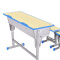 中小学生培训辅导可升降双人课桌椅组合1.2mm