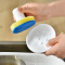 百露 厨房托盘海绵擦 带手柄浴室瓷砖海绵刷 去污刷锅洗碗清洁刷魔力擦 磨砂刷