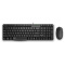 雷柏（Rapoo） X125S 有线鼠标键盘套装 有线键盘鼠标套装 有线键鼠套装 电脑键盘 黑色