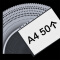 齐心(Comix) 50个装 A4文件替芯袋/保护袋 11孔 EA33 办公用品