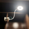 雅格台灯书桌大学生护眼灯儿童可充电LED卧室床头宿舍USB夹子可更换电池小台灯 YG-T102充插两用台灯