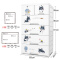 纳份爱特大加厚卡通多层抽屉式收纳柜儿童玩具塑料整理箱衣物储物柜 高冷哈士奇（加大加厚） 五层