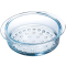 晶泽 蒸笼 蒸格玻璃蒸屉蒸架玻璃锅琥珀锅用蒸格透明锅蒸笼 蒸格 20㎝