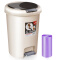 飞达三和 垃圾桶脚踏垃圾桶家用大号创意卫生间厨房客厅带盖手按垃圾筒 圆形6.5L