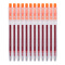 齐心(Comix) 纯时代0.5mm按动中性笔 子弹头橙色水性签字笔12支/盒 GPP002