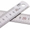 得力（deli）不锈钢直尺 教学测量绘图考试文具尺子 30cm刻度 8463
