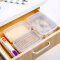 百露 冰箱用收纳盒鸡蛋饺子面条保鲜盒塑料密封盒食品食物水果冷冻盒子 大中小3件套(透明盖）