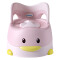 世纪宝贝（babyhood）儿童坐便器 婴儿小马桶男女宝宝通用6个月及以上 淘气鸭升级款PU便圈 粉色 BH-114