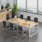 会议桌洽谈桌员工桌长条桌培训桌现代简约钢架桌6000*1500*780mm