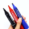 齐心MK803记号笔大双头2mm/6mm粗细两用两头笔物流笔油性笔擦不掉 红色1支