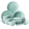 苏氏陶瓷 SUSHI CERAMICS 青瓷套装餐具花开富贵25头龙泉釉陶瓷盘碗礼盒装