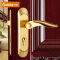 卡贝铜门锁手工室内锁具木门把手卫生间铜锁 铜门锁 +3平开合页+1门吸