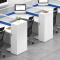 屏风办公桌职员桌员工桌员工位工作位电脑桌卡座F型3人位含椅子4200*1400*1100