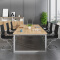 会议桌洽谈桌员工桌长条桌培训桌现代简约钢架桌6000*1500*780mm