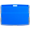 得力(deli)PC面板 时尚横式证件卡套/公交卡套 带挂绳(蓝)(6个/盒)