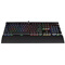 美商海盗船（USCorsair）Gaming系列 K70 RGB Rapidfire 幻彩背光机械游戏键盘 黑色 银轴 绝地求生吃鸡键盘