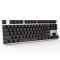 雷柏（Rapoo） V500合金版 87键游戏机械键盘 游戏键盘 吃鸡键盘 电脑键盘 笔记本键盘 黑色 黑轴