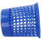 齐心（COMIX)直径24.5cm蓝色 带扣耐用圆纸篓/清洁桶/垃圾桶 办公文具 L201