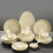 苏氏陶瓷 SUSHI CERAMICS 套装餐具简约30头北欧陶瓷碗盘餐具礼盒（乳白款）