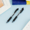 晨光(M&G)0.5mm黑色商务按动子弹头中性笔签字笔水笔 12支/盒H1801