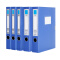 广博（GuangBo） 档案盒塑料35/55mm背宽文件盒a4办公资料盒 大容量蓝色 55mm宽*6个