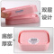 茶花塑料香皂盒沥水肥皂盒吸盘创意皂盒架浴室 2213一只装  颜色随机