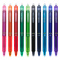 百乐（PILOT） 日本可擦笔LFBK-23EF-B摩磨擦学生可用笔彩色中性笔办公文具用品 草绿色 五支装