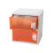 禧天龙Citylong 塑料收纳柜抽屉式单层可组合儿童衣物玩具储物柜抽屉柜2个装明橙27L 5053