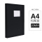 创易 可定制A4加厚档案盒2.0/3.5/5.5/6.5/7.5 文件盒资料夹收纳盒办公文具用品 20mm黑色