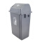 超宝（CHAOBAO） 大号带盖塑料弹盖垃圾桶 户外厨房厕所商用物业环卫办公室果皮箱 中号42L弹盖桶