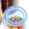 乐美雅（Luminarc） 凝彩密封储物罐玻璃罐 茶叶奶粉零食收纳储藏罐储物瓶 冰蓝 1L