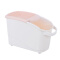 百露 装米桶18L家用米缸米盒子储米箱密封面粉收纳盒防虫桶 粉色