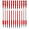 得力(deli)0.5mm半针管碳素笔中性笔水性笔签字笔 红色/支 6601