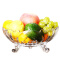 Delisoga 玻璃水果盘 创意烈焰款 大号大容量 欧式果斗糖果干果篮 坚果零食沙拉碗 客厅摆件家用礼品装饰