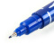 齐心(Comix)12支装 蓝色速干防水小双头油性记号笔 办公文具 MK804