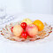 Delisoga 玻璃水果盘 创意冰恋款 大号大容量(琥珀色) 欧式果斗糖果干果篮 坚果零食沙拉碗 客厅家用礼品装饰
