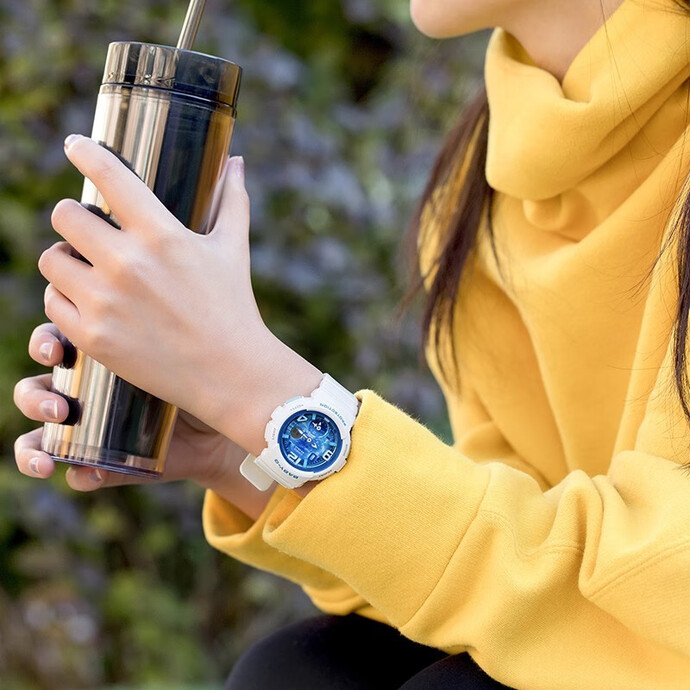 1日0点 CASIO 卡西欧 BABY-G BGA-190GL-7B 女式双显石英表 双重优惠折后￥618秒杀