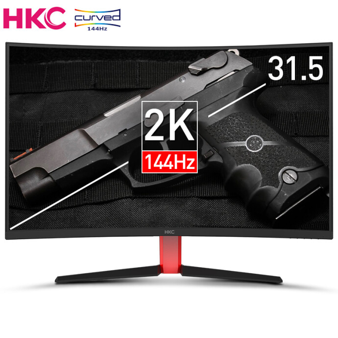 限2点前 HKC 惠科 G32 Pro 31.5英寸 2K/144Hz 电竞VA曲面显示器 ￥1799