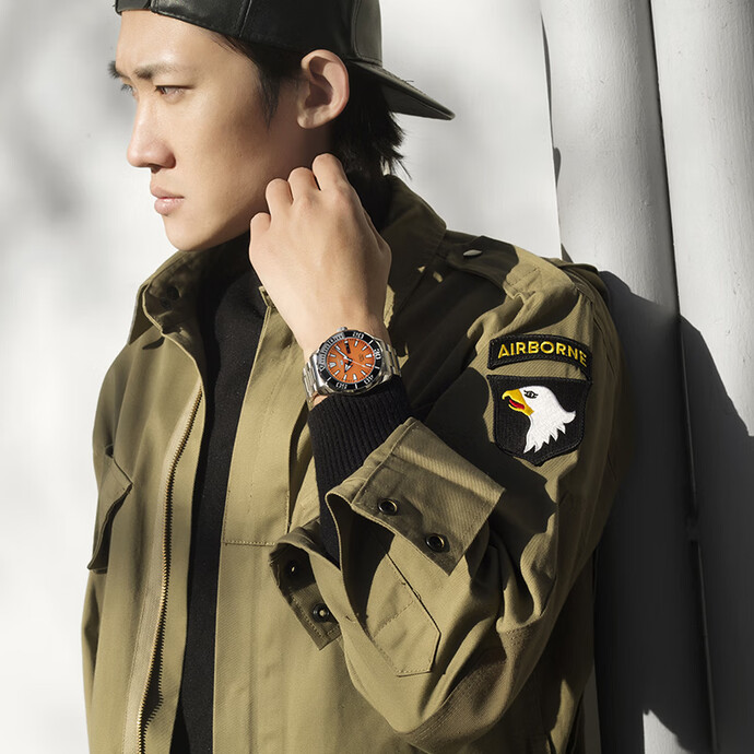 限Plus会员 Seiko 精工 Prospex系列 SRPC55J1 男式自动机械表 下单折后¥1186.55