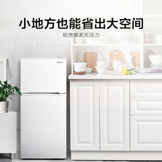 小天鹅 BCD-112CLB 节能静音 双门冰箱 112L 淘抢购双重优惠折后￥689包邮 京东￥799