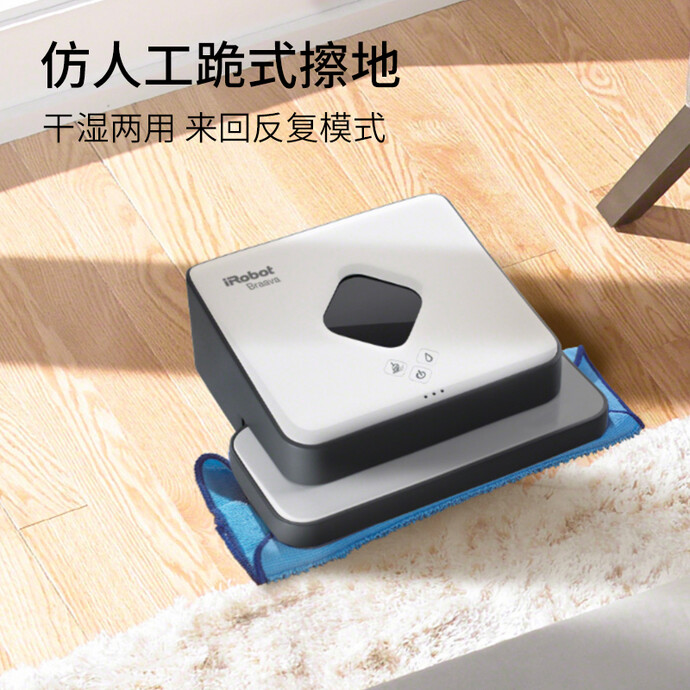 iRobot Roomba e5 扫地机器人+Braava 381 拖地机器人 京东优惠券折后￥3348秒杀 赠吹风机+配件套装+清洁布