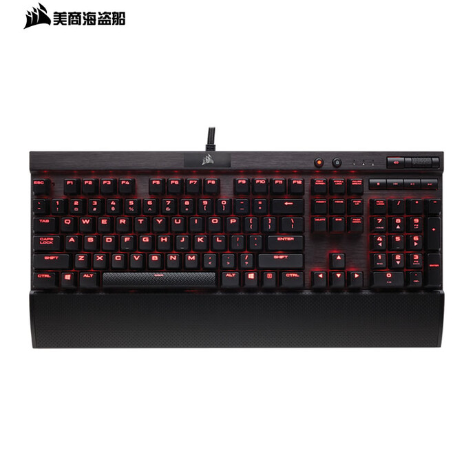 双11预告 Corsair 海盗船 K70 LUX 机械键盘 红光 京东优惠券折后￥620包邮（需领券）红轴/茶轴可选