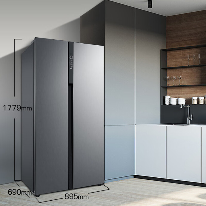 PLUS会员福利 Midea 美的 BCD-531WKPZM(E) 531升 对开门冰箱 双重优惠折后￥2894.05