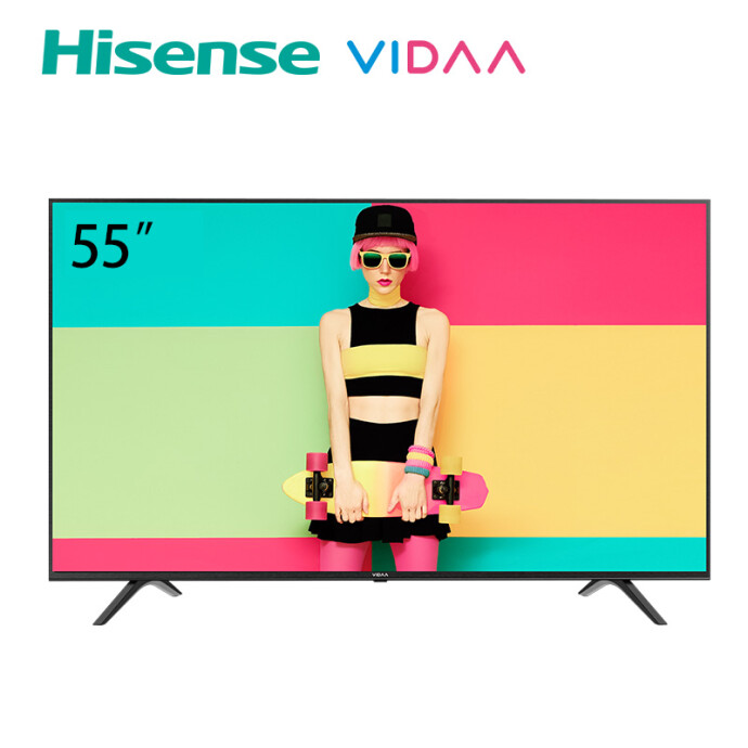 海信 VIDAA 55V1A-J 55英寸 4K超高液晶电视 双重优惠折后￥1599