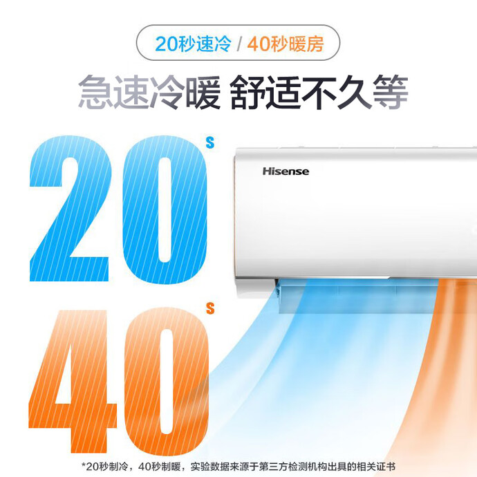 Hisense 海信 KFR-35GW/E500-A1 1.5匹 变频冷暖 壁挂式空调 双重优惠折后￥1698秒杀
